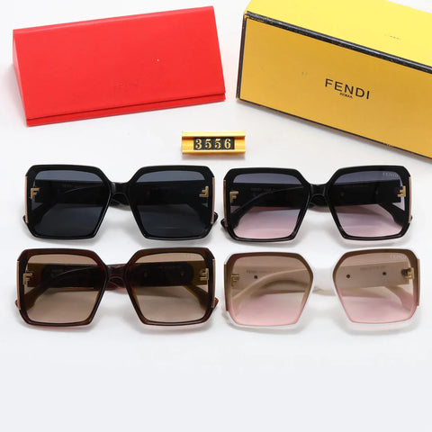 4-color fashion FF letter sunglasses polarizer