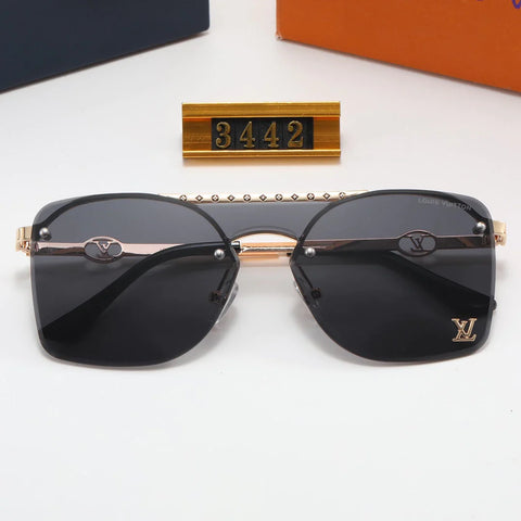 5 color luxury four-leaf flower frame polarized sunglasses