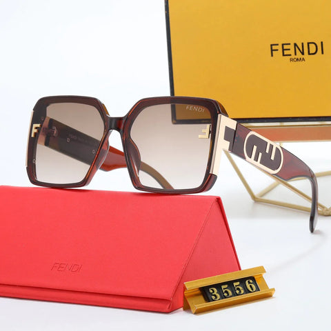 4-color fashion FF letter sunglasses polarizer