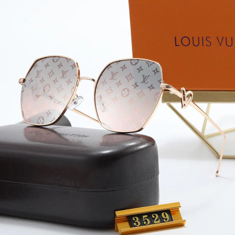 5-color fashionable four-leaf clover flat sunglasses