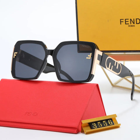 4-color fashion FF letter sunglasses polarizer