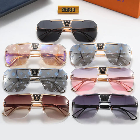 7 Colors Fashion Printing Frameless Polarized Sunglasses